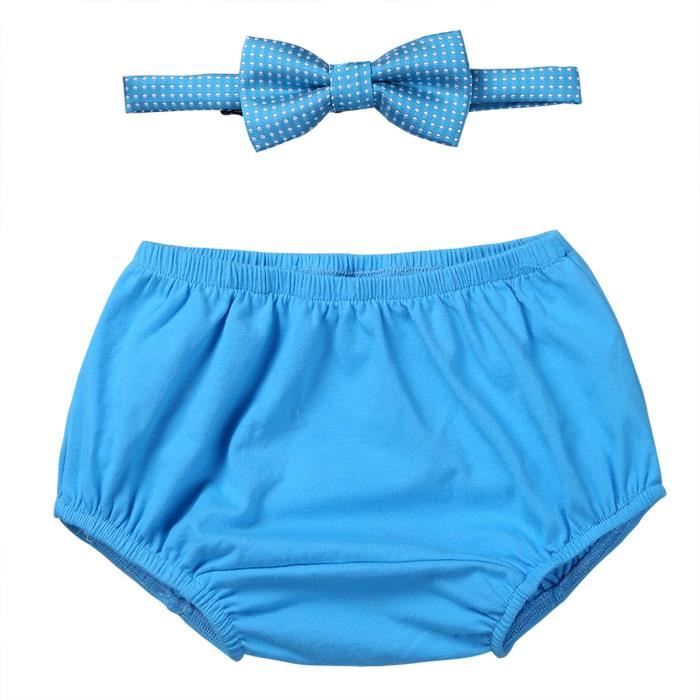 Bebe Garcon Tenue Photo Costume Anniversaire Bloomers Avec Noeud Papillon 12 18 Mois Bleu Clair Bleu Clair Achat Vente Ensemble De Vetements Cdiscount