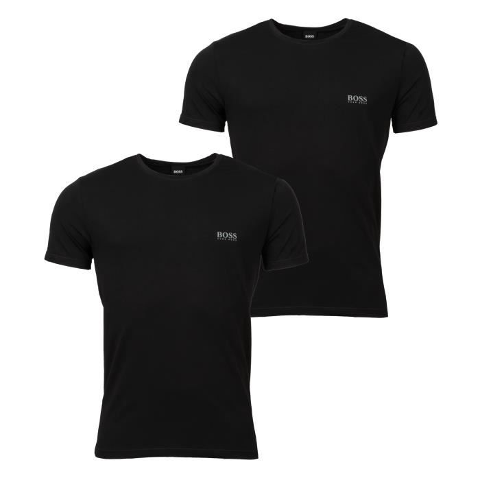 T-shirt à col rond Coton BOSS by HUGO BOSS pour homme en coloris Noir Homme T-shirts T-shirts BOSS by HUGO BOSS 