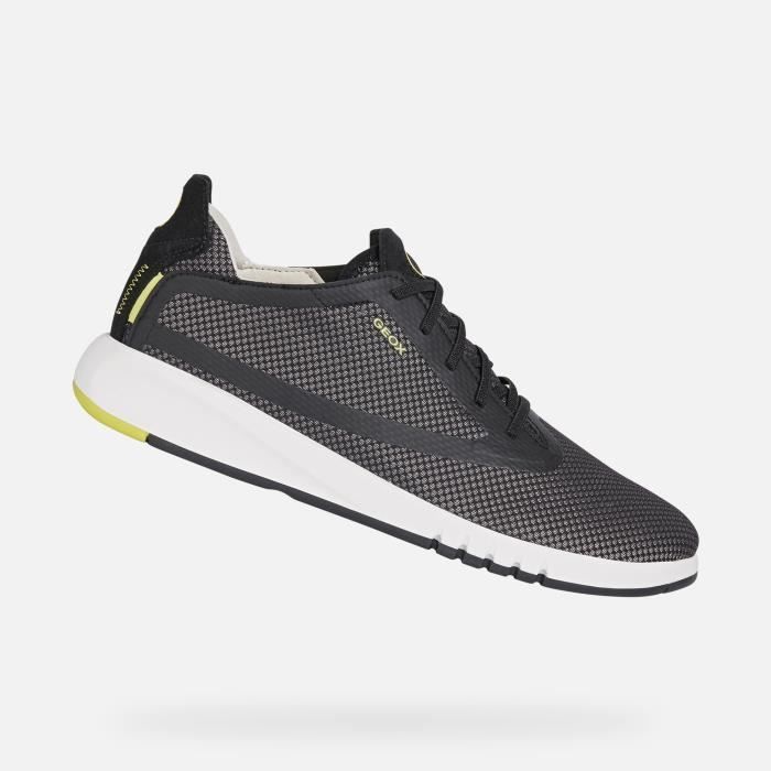 Baskets basses U AERANTIS Homme GEOX Gris Polyester Lacets