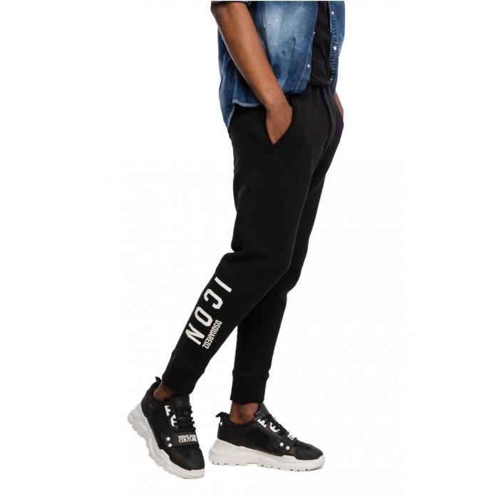 Pantalon sportwear à intérieur molletonné - Dsquared2 - Homme Noir -  Cdiscount Sport
