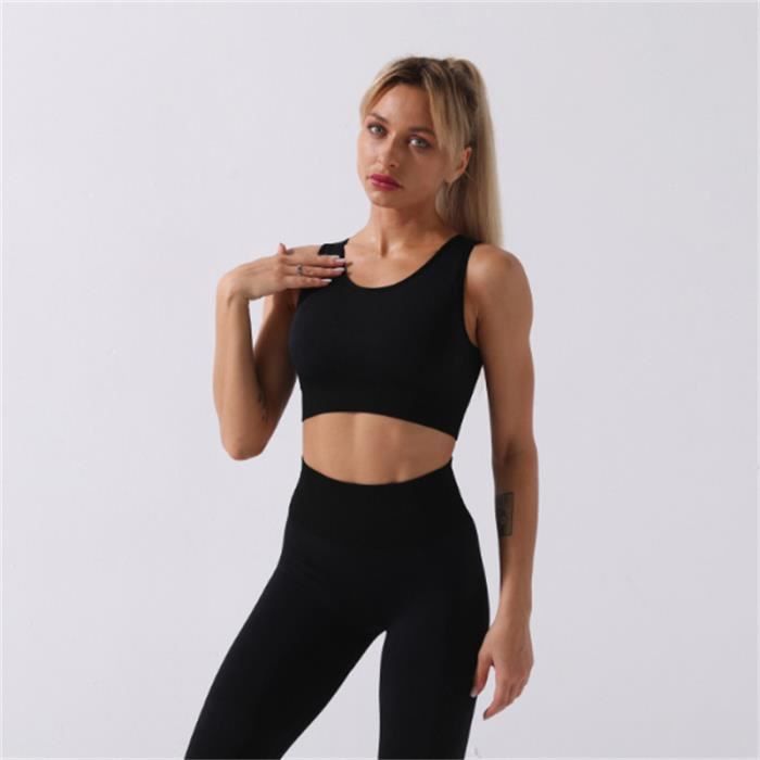Pantalon de yoga sans couture pour femme - Noir CK™ Noir - Cdiscount Sport