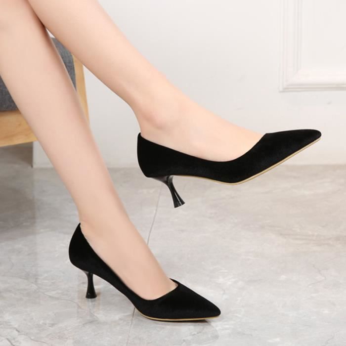 Escarpin talon bas cheap