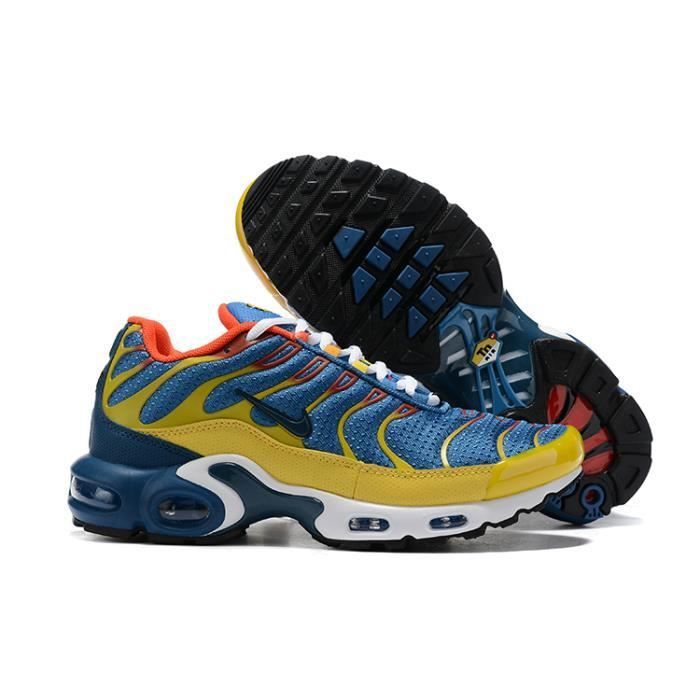 Baskets NIKEEEs Air tn Plus 3 8909 217 Hommes bleu jaune blanc Sz