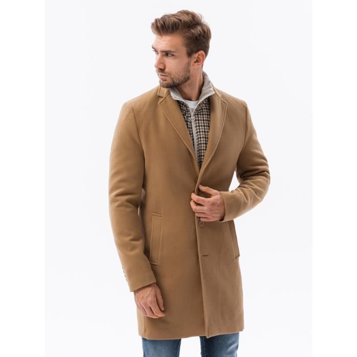 Manteau Classique Ombre Pour Homme Camel Camel Cdiscount