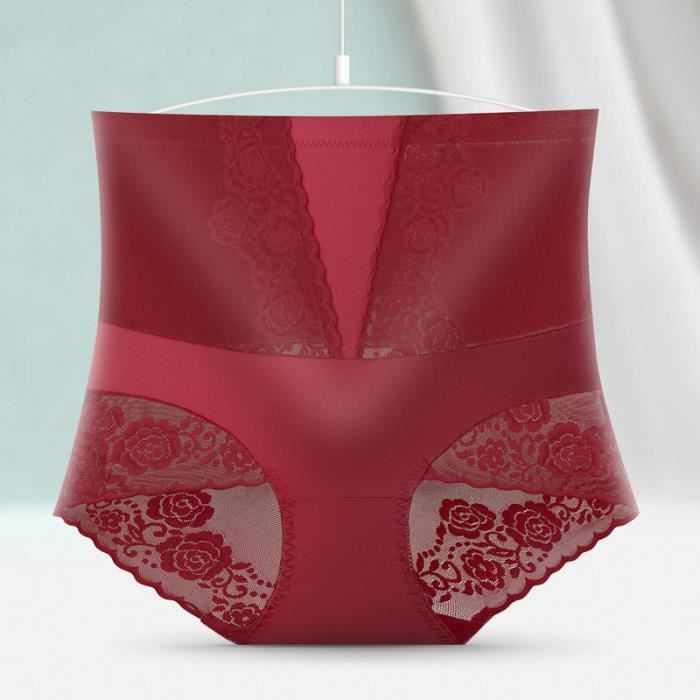 Culotte-slip,Culotte en dentelle brod?�e de fleurs pour femmes,culotte sexy,taille haute,l?�ve 