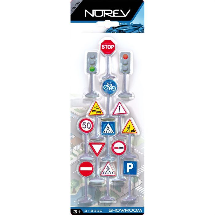 Nemeaii Mini Feu Tricolore Et Panneaux Routiers Avec Son Et LED – Jouet Lumineux Pour Enfants, Accessoire Circuit