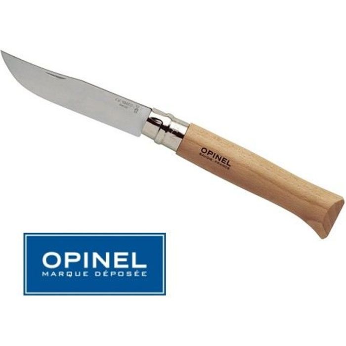 Couteau Opinel N° 12 Inox Tradition - Manche 16 cm - Cdiscount Maison