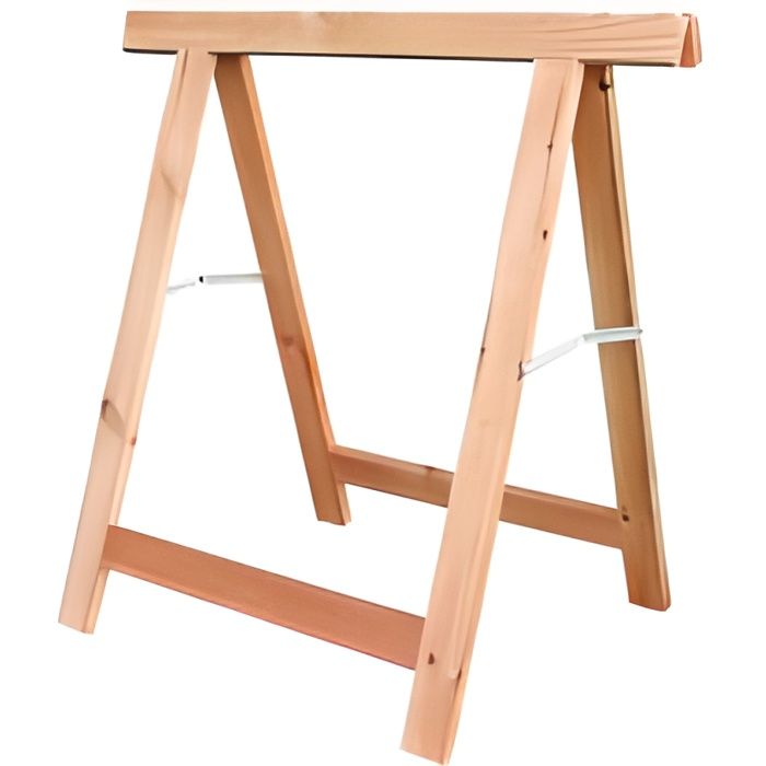 Tréteau pliable en bois - OUTIFRANCE - 70 cm - Charge maximale 100 kg -  Cdiscount Bricolage