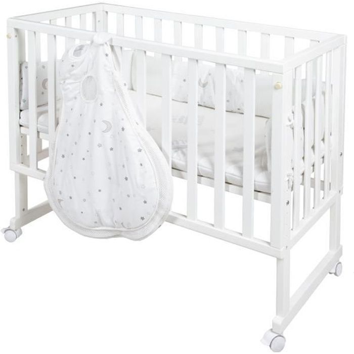 Berceau+cododo+3-en-1+-+ROBA+-+SAFE+ASLEEP+-+Equipement+Sternenzauber+inclus+-+Blanc