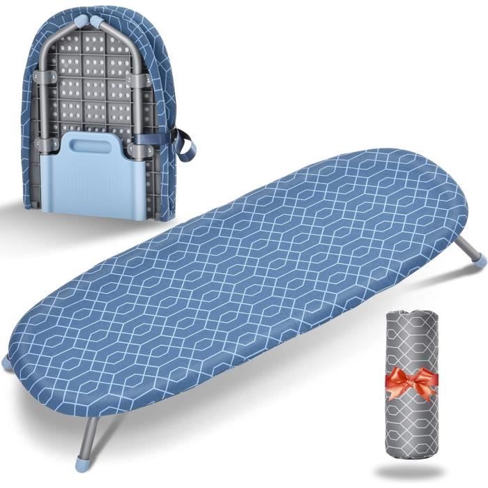 Planche à Repasser Pliable 81x31 Cm - Table Mini Avec Pieds Antidérapants | Idéale Petits Espaces, Voyage, Appartement
