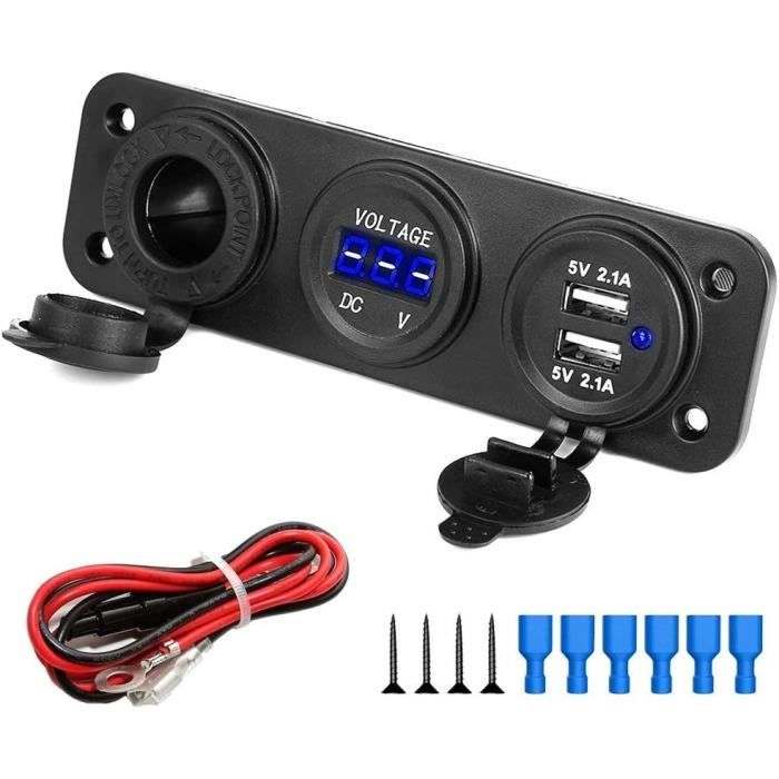 Adaptateur Allume-Cigare Européen 12V Moto Pour Prise Din[H974