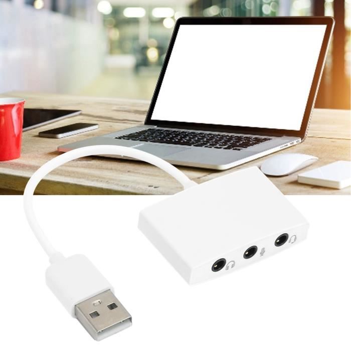 Carte Son Externe USB-C - Adaptateur Audio Avec EQ, Sortie Optique/Coaxiale, 3.5mm Casque/Micro - Plug & Play