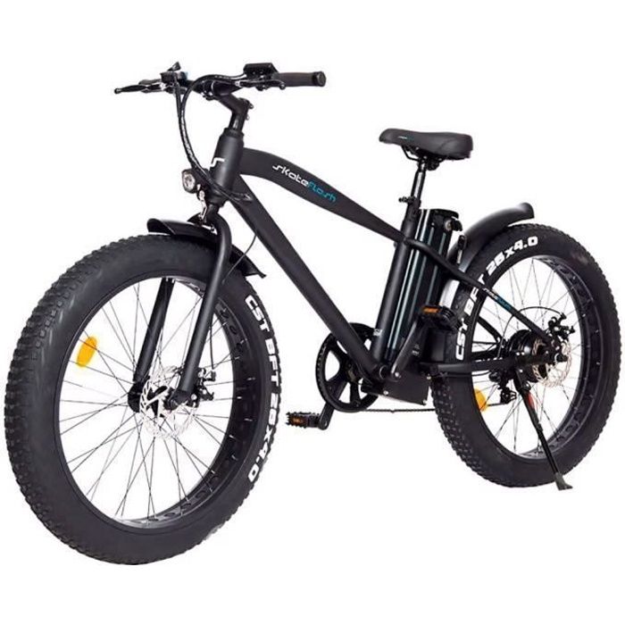 Fatbike electrique SKATEFLASH URBAN FAT Noir 26 Autonomie 50 km Freins hydrauliques Cdiscount Sport