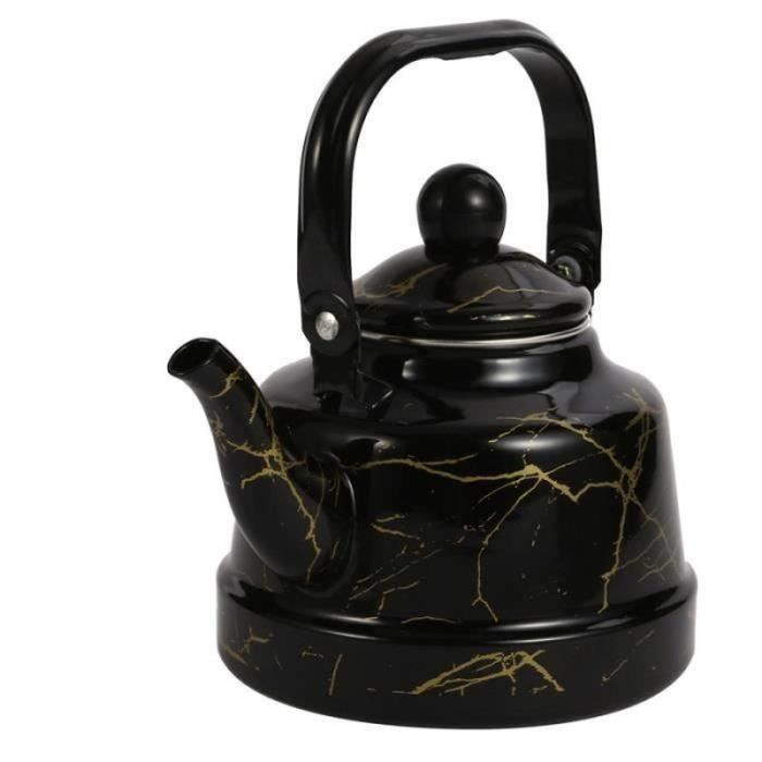 Bouilloire émaillée GALPADA 2,5 L - Compatible Gaz Et Induction - Design Rétro - Pour Thé, Cuisine