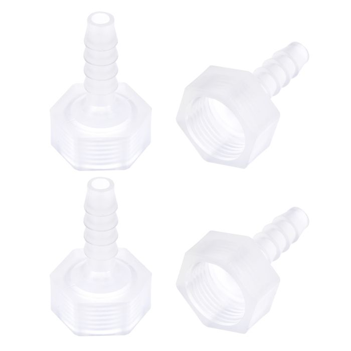 Lot De 2 Raccords En Laiton 8 Mm X 3/8" BSP - Pour Tuyaux Souples, Avec Colliers De Serrage