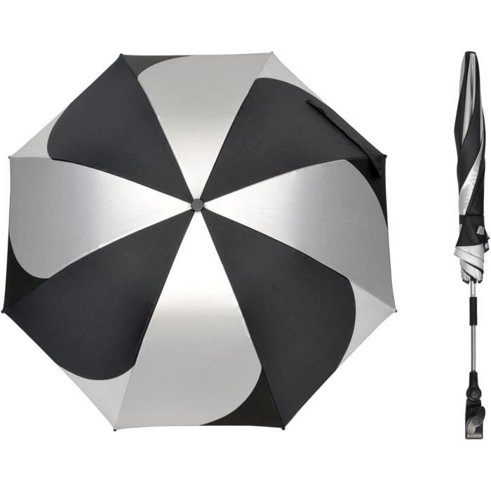 Parasol UV Poussette 2024 Universel 85 Cm Rose - Protection SPF50+ 360° Avec Clip Réglable Et Tige Flexible