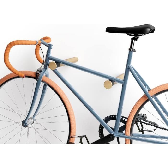 Lot De 3 Crochets Muraux Pour Vélo - Support Robuste Vertical Pour Garage, VTT, Vélo électrique Et Ville