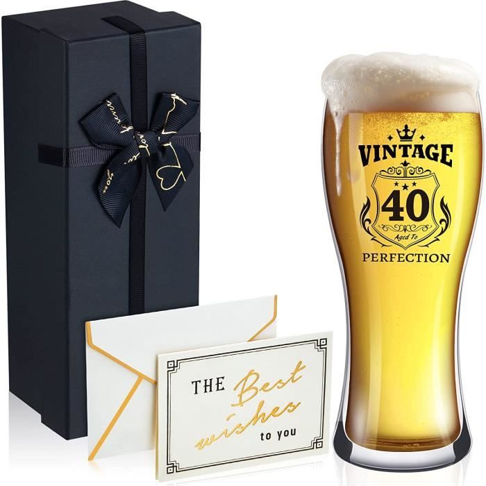 Verre à Bière Personnalisé Pour Papa - Cadeau D'anniversaire, Fête Des Pères Ou Noël - 17 Oz (510 Ml)