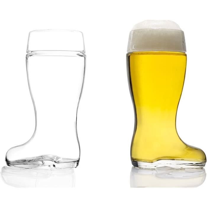 12 Verres à Shot En Forme De Botte à Bière - 40 Ml | Verres à Liqueur En Cristal Sans Plomb, Lavables Au Lave-vaisselle