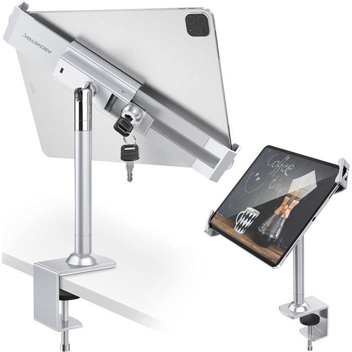 Support Mural Pour IPad 10,2" (9e, 8e, 7e Gu00e9nu00e9ration), Avec Verrou