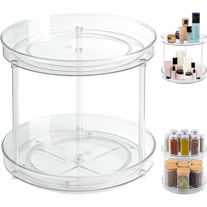 Plateau Tournant Lazy Susan En Bois D'acacia De 30,5 Cm Pour Dessus De