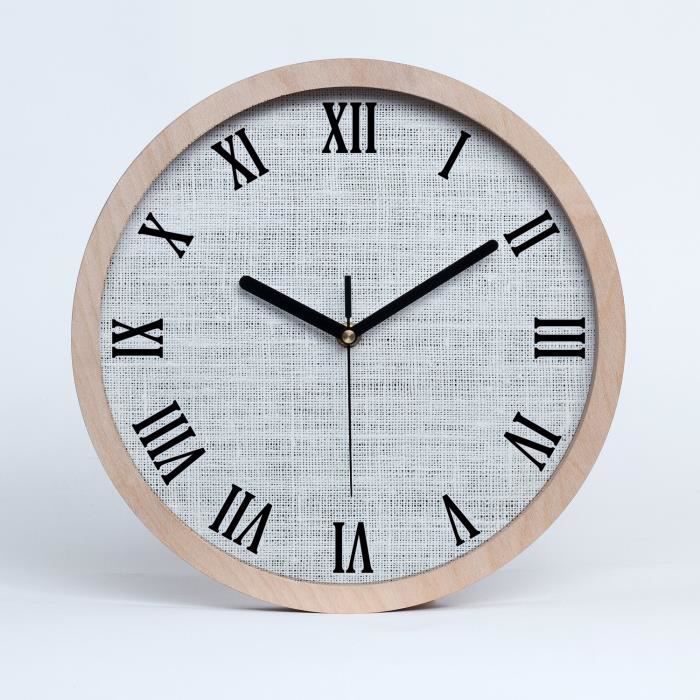 Grande horloge murale décorative en métal avec motif de feuille noire et cadran en verre blanc 66 cm pour salon, chambre à coucher, cuisine