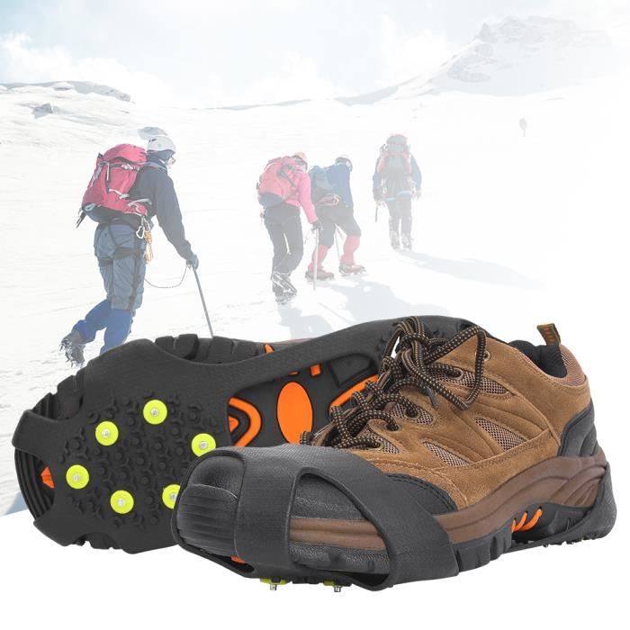VGEBY Crampons antidérapants - Spikes pour chaussures anti-dérapantes -  traction sur neige et glace - Cdiscount Sport