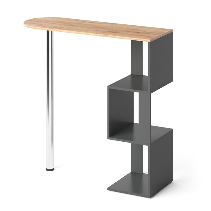 Table de bar Vincent 113x39.8cm Chêne de force doré Vicco 34474