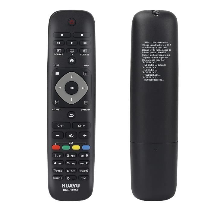 Télécommande De Remplacement Neuve Pour Téléviseur Philips 40PFL5625H/12