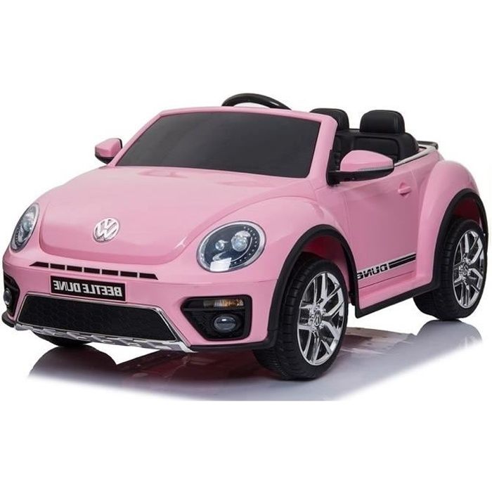 Volkswagen Beetle Rose Classic Golf 12v Voiture Electrique Enfant Fille Garcon Vehicule Bebe Jouet Fille 12 Volts Cdiscount Jeux Jouets