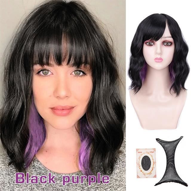 Perruque Afro Bouclée Noire Pour Femme Noire, Perruque Afro Courte Avec