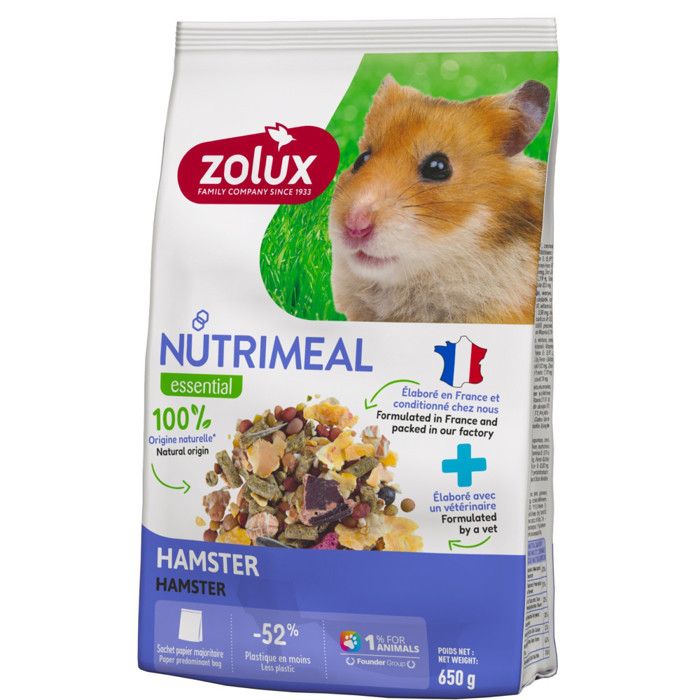 Meilleurs prix pour Aliment Mélange pour Hamster Nutrimeal sachet de 650 g - zolux