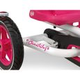 Kart à pédales BERG Buddy - Pour filles de 3 à 8 ans - Siège et volant réglables - Rose, blanc et noir-1