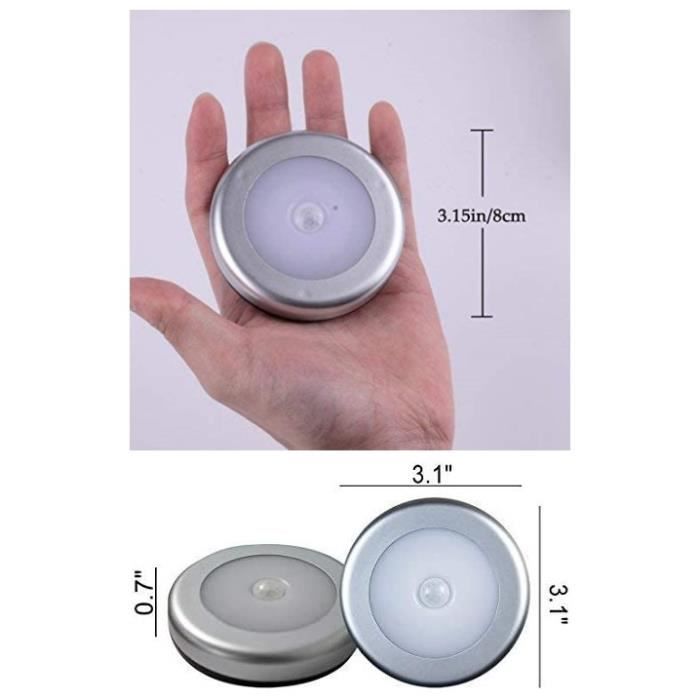 3 Lampes LED Détection Mouvement OxyLED - Sans Fil, Magnétique, Pour Escalier, Cuisine