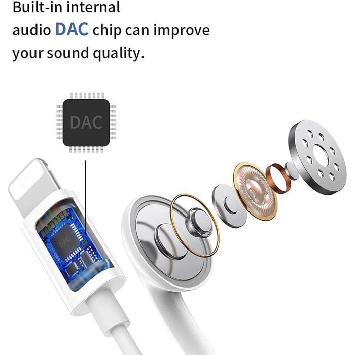 Écouteur filaire compatible Iphone - Cdiscount TV Son Photo