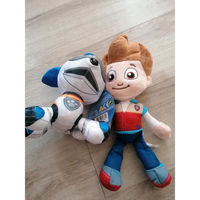 Peluche pat patrouille ryder et robot chien super héros 2pcs/lot doudou  enfant cadeau dessin animé - Cdiscount Jeux - Jouets