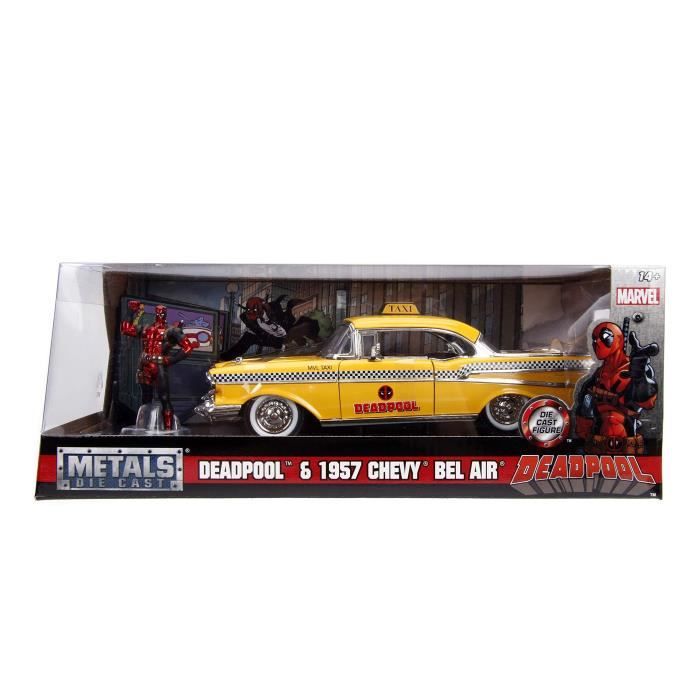 Jada Toys 1:24 Deadpool Taxi w / Figure Voiture Miniature de