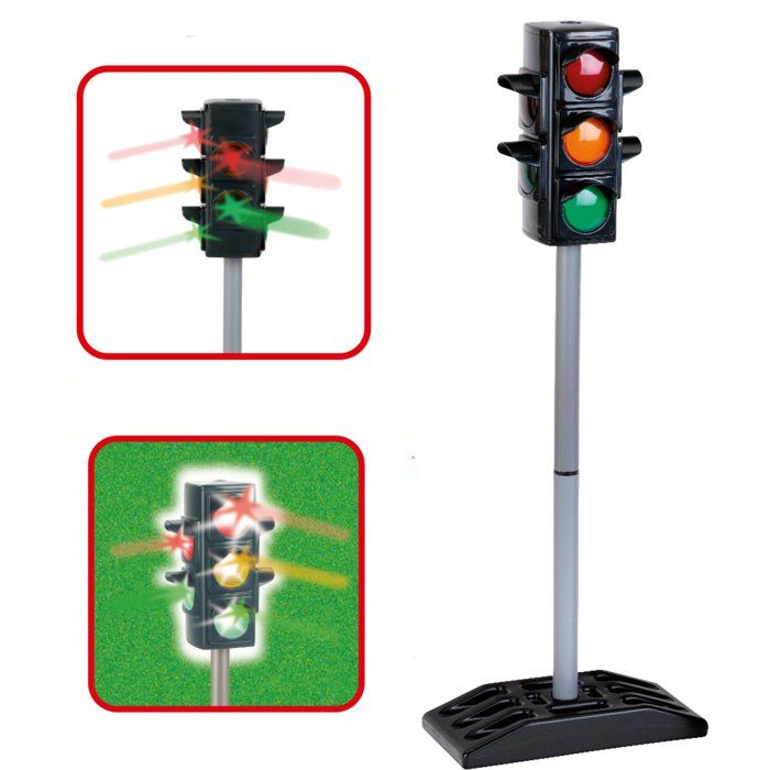 Dickie Feu Tricolore Miniature 12 Cm - Sons Et Lumières - Piles Incluses - Dès 3 Ans - Sécurité Routière - Lot De 2