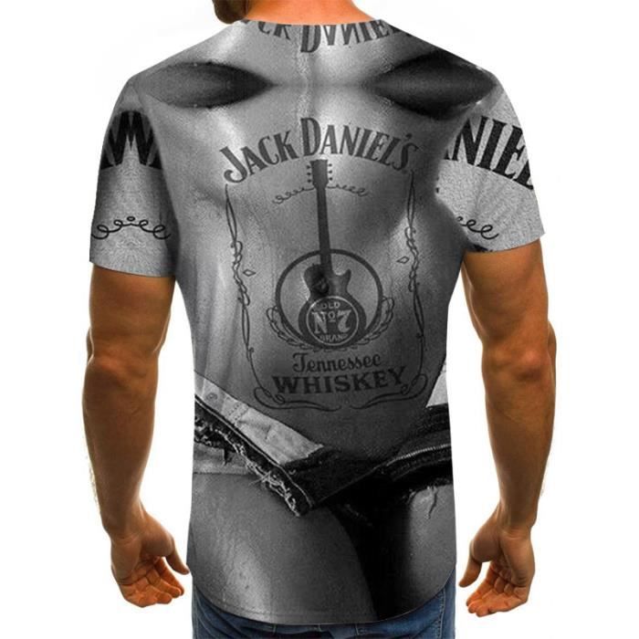 T shirt 2025 jack daniels homme