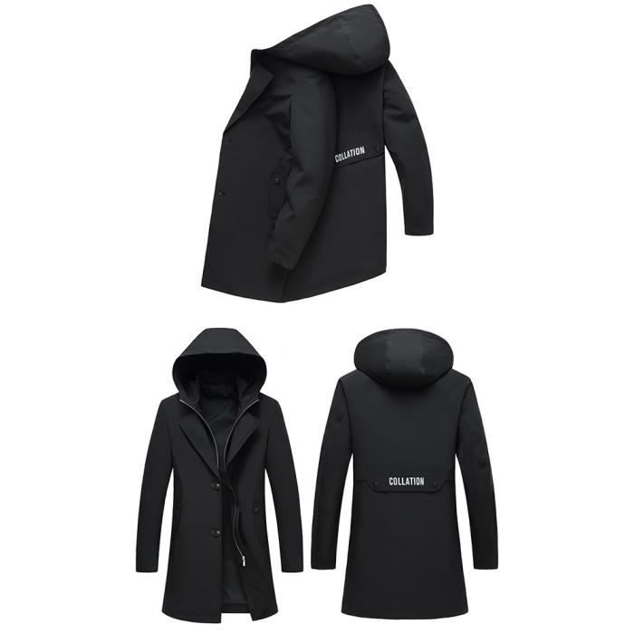 Trench coat capuche homme best sale