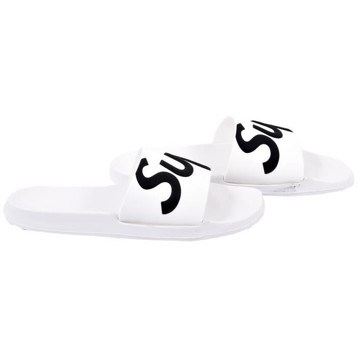 Claquette Piscine Homme UPER PU7596 Blanc S chage Rapide et