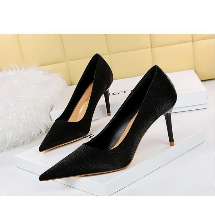 Talon sales femme noir
