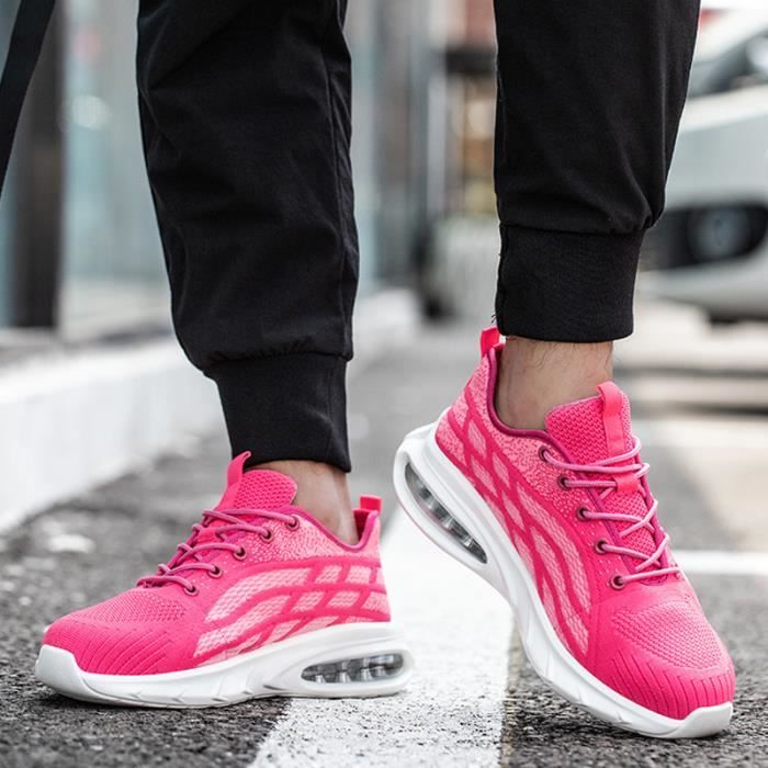 Micoklinlin Chaussures De Sécurité Femme - Embout Acier, Respirantes Et Légères