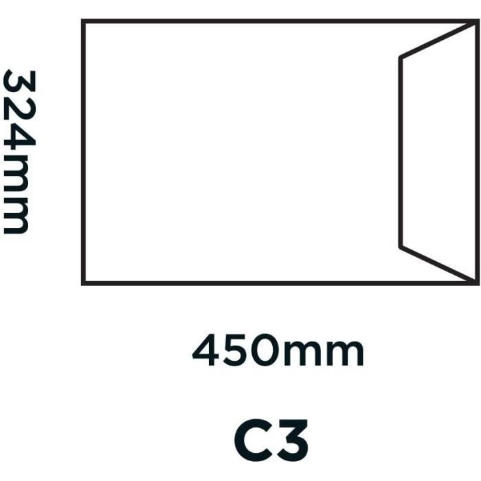 Enveloppes indéchirables A3/ C3 Blanc