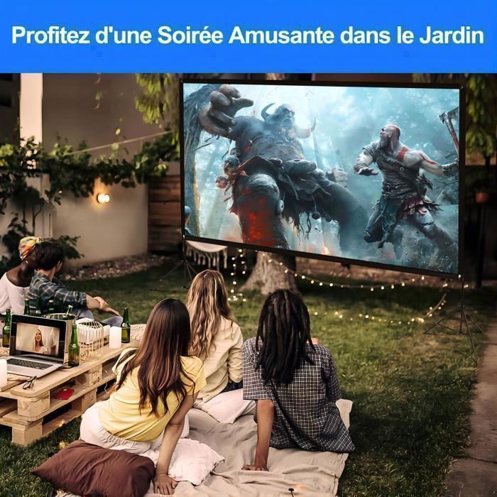 Zerodis Écran de projection avec trépied 72' 16:9 RE388 - TV Zerodis Écran de projection avec trépied 72' 16:9 RE388 - TV