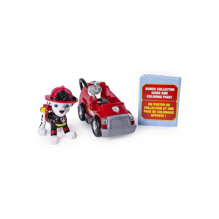 Paw Patrol – Marcus Et Son Camion De Pompier, Figurine Articulée, Pinces Pivotantes, Dès 3 Ans