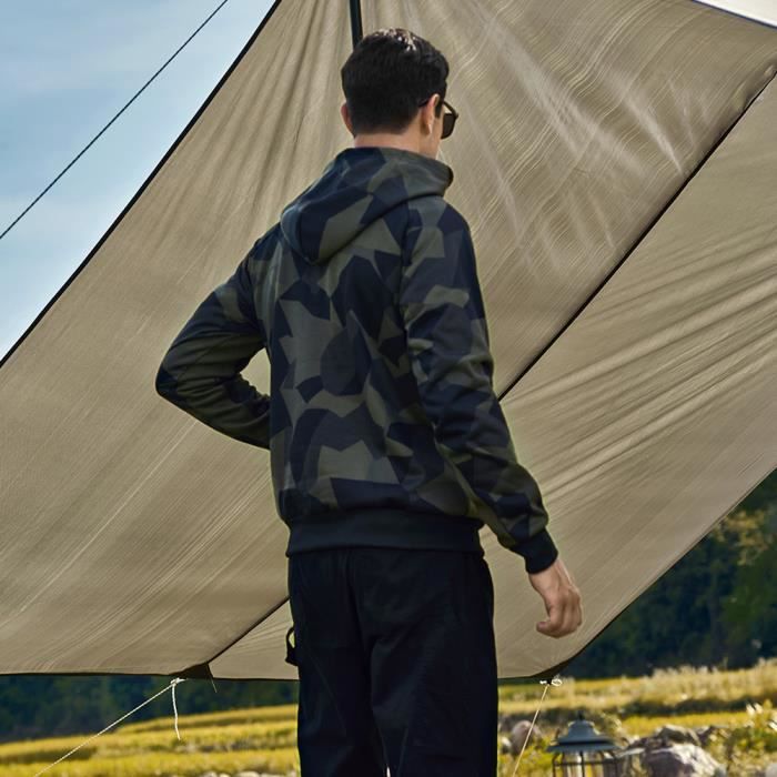 Chemise à Capuche Homme Habit – Camouflage Bleu – Protection Solaire UPF 40 – Pêche (occasion état Très Bon)