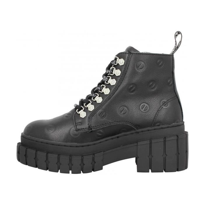 Bottines Kross Low Boots Noir Femme No Name Cuir Talon 7 5 cm Tige 14 cm Noire Cdiscount Chaussures