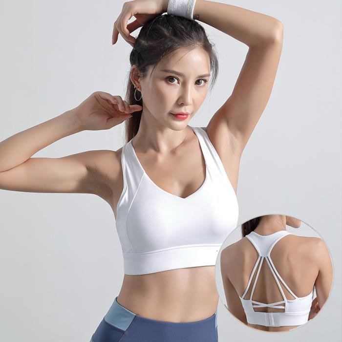 Brassiere De Sport Femme - Élégant Confortable Antichoc Réglable Porter  Brassière De Sport - YH™