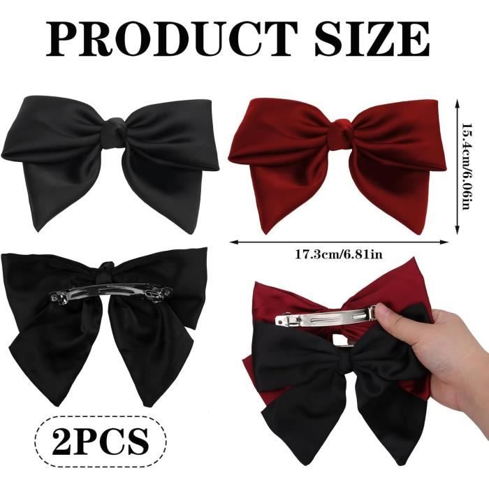 50 Barrettes à Cheveux Bébé - Nœuds Ruban Mini 2 Pouces - Antidérapant - Pour Fille Tout-Petit